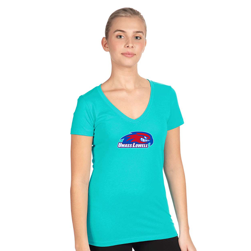 Women's UMass Lowell River Hawks Next Level V-Neck T-Shirt